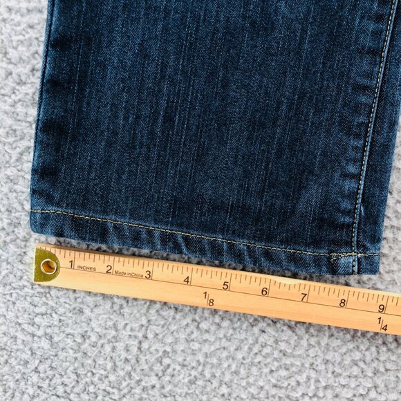 Chicos Jeans Womens 1 US 8 Blue Dark Wash Platinum Denim Radiant RG Straight Leg - Picture 10 of 11